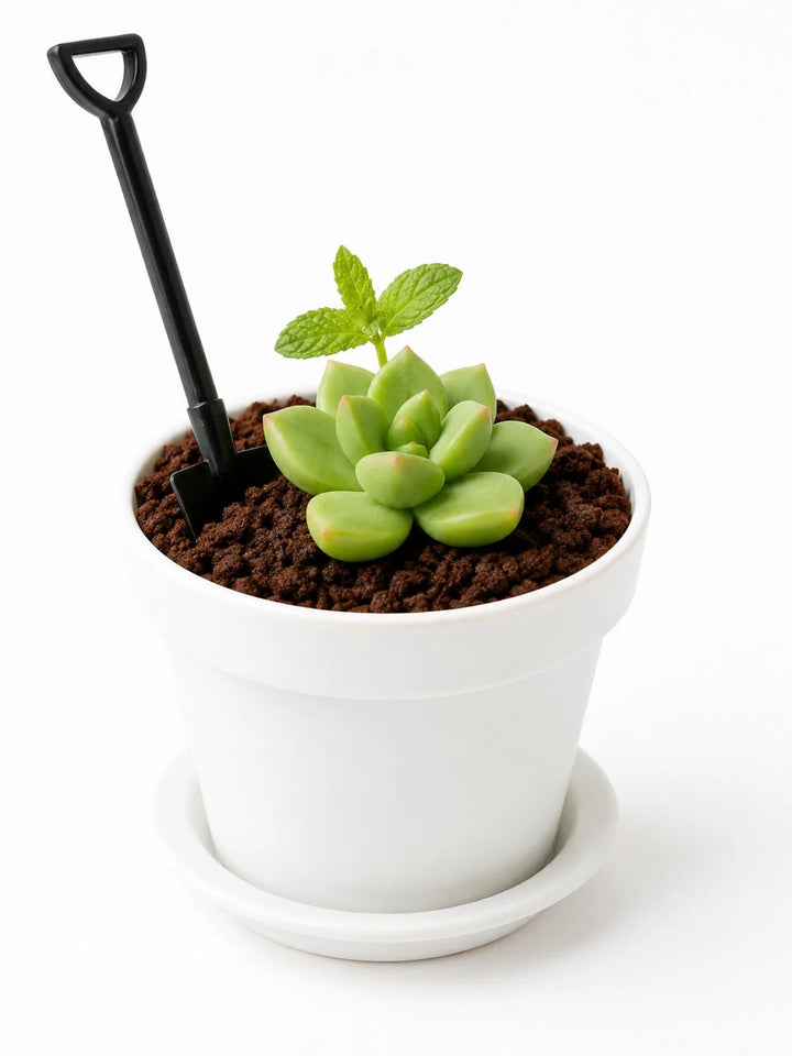 White Chocolate Matcha Garden Pot Dessert