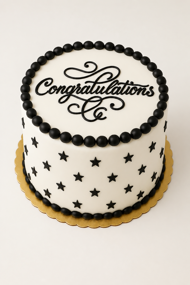 Stars Congratulations Cake